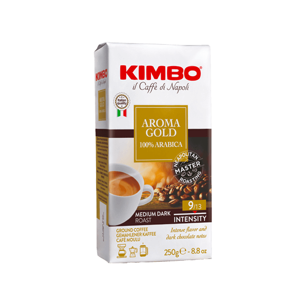 Espresso Aroma Gold Gemahlen 250g, Kimbo • Kaffee Gemahlen • Espresso aus Italien