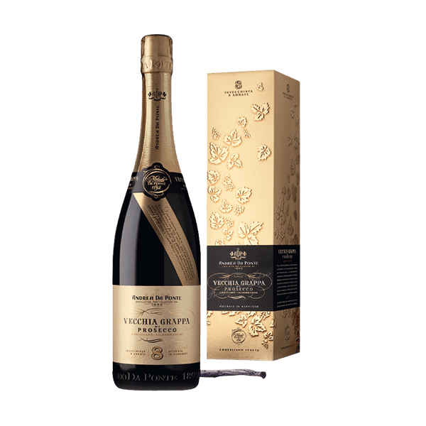 Fassgereifter Grappa di Prosecco, Andrea da Ponte • Grappa aus Prosecco Trauben • Italienische Spirituosen