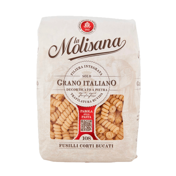 Fusilli Corti Bucati N°108, La Molisana • Hartweizennudeln Pasta • Italienische Feinkost