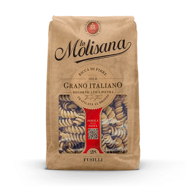 Fusilli Integrali Vollkorn N°28, La Molisana • Vollkornnudeln Pasta • Italienische Feinkost