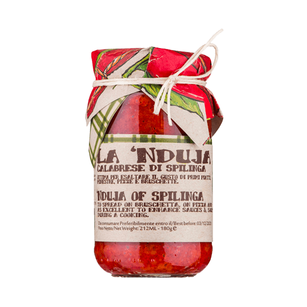 Nduja di Spilinga 180g, Artigiani dei Sapori • Pikante Spezialität aus Kalabrien • Gewürze aus Italien