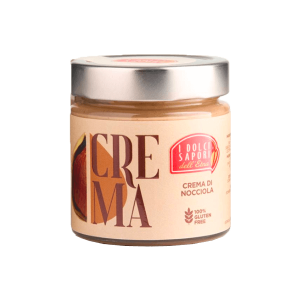 Haselnusscreme Glutenfrei 190g, Nuciddella I Dolci Sapori dell'Etna • Brotaufstrich mit Haselnuss • Süßes aus Italien