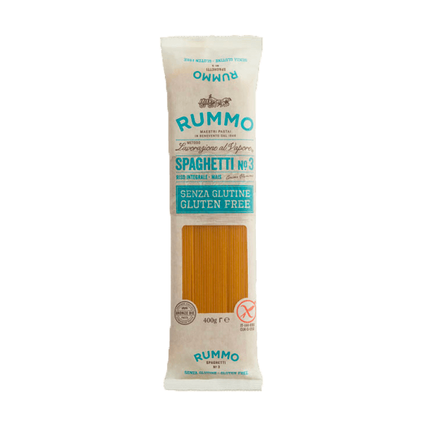Spaghetti Glutenfrei, Rummo • Nudeln aus Mais und Reis • Italienische Feinkost ohne Gluten