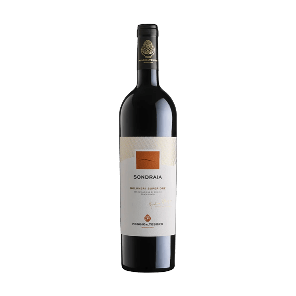 Sondraia Bolgheri Superiore Rosso, Poggio al Tesoro • Rotwein aus der Toskana • Cabernet Sauvignon, Merlot & Cabernet Franc
