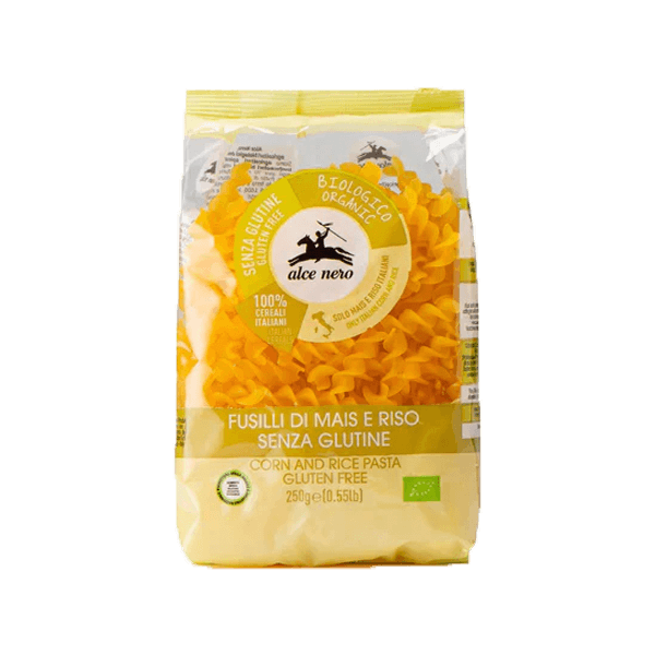 Fusilli Bio Mais und Reis glutenfrei 250g, Alce Nero • Nudeln Pasta ohne Gluten • Italienische Feinkost