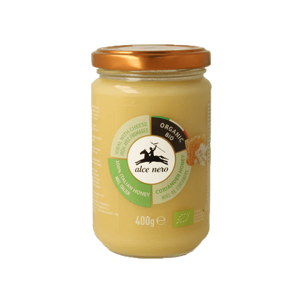 Italienischer Bio Korianderhonig 400g, Alce Nero • Brotaufstrich aus Italien