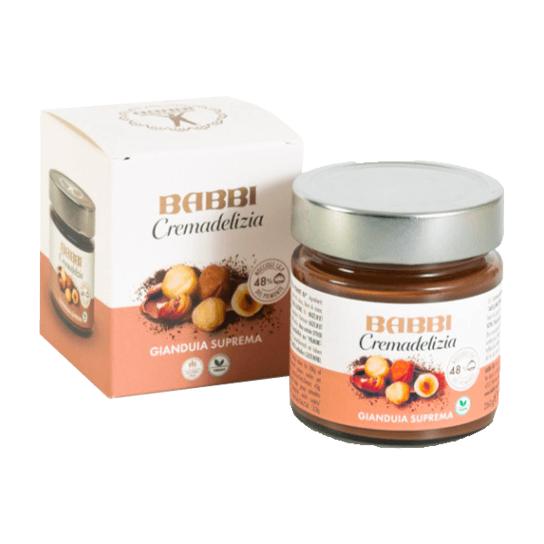 Gianduia Cremadelizia Glutenfrei, Babbi • Brotaufstrich mit piemontesischen Haselnüssen • Süßes aus Italien
