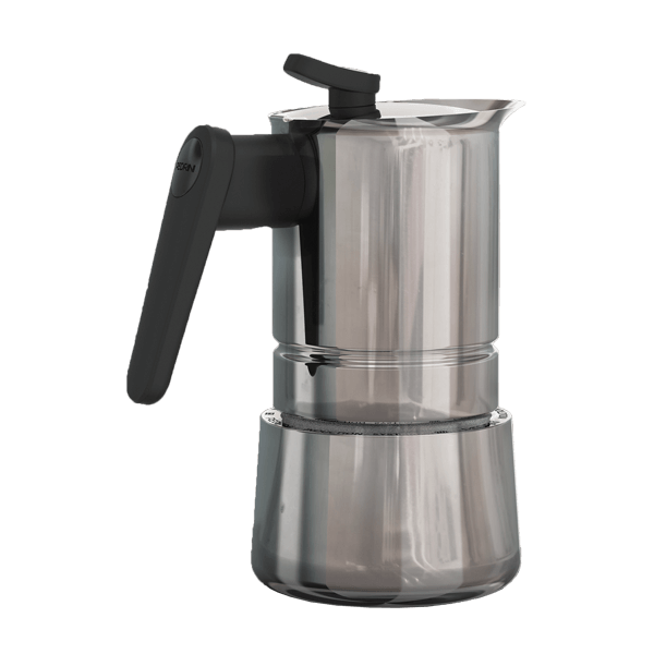 Moka Edelstahl 10 Tassen, Pedrini • Espressokocher aus Italien