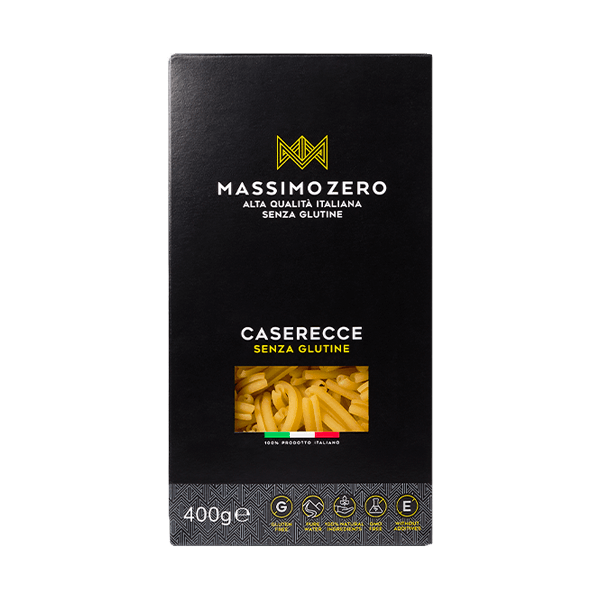 Caserecce Glutenfrei 400g, Massimo Zero • Nudeln aus Mais-und Reismehl • Italienische Feinkost