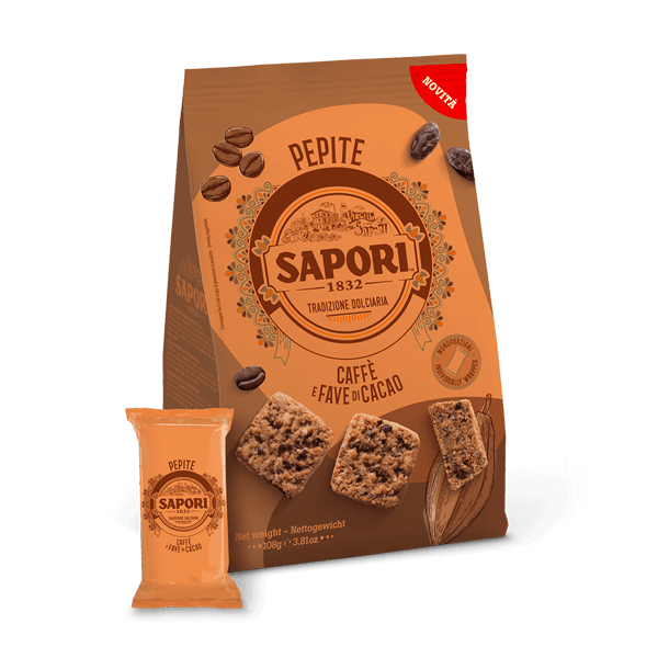 Pepite Kekse Kaffee & Kakaobohnen 108g, Sapori • Toskanisches Gebäck • Süßes aus Italien