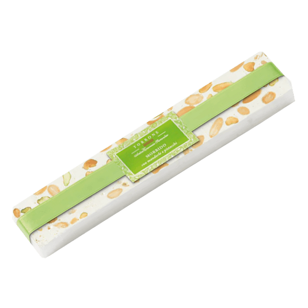 Weiche Torrone morbido con mandorle e pistacchi, Antica Torroneria Piemontese • Nougat mit Mandeln & Pistazien • Süßes aus Italien