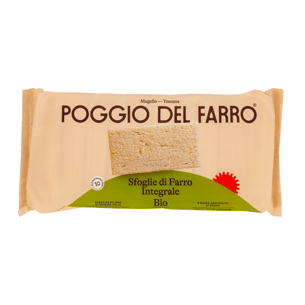 Knäckebrot Sfoglie Dinkel Bio 150g, Poggio del Farro • Knäckebrot aus Dinkelvollkornmehl • BIO aus Italien