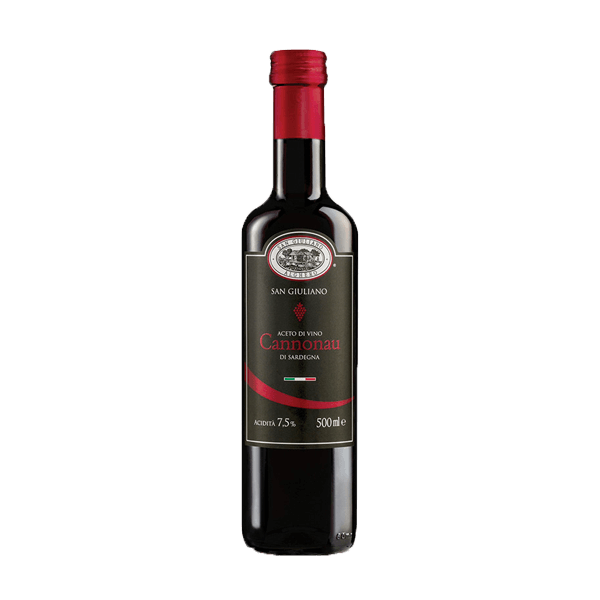 Weinessig Cannonau, Aceto di Cannonau DOP 0,5l, San Giuliano • Rotwein Essig aus Sardinien • Italienische Feinkost