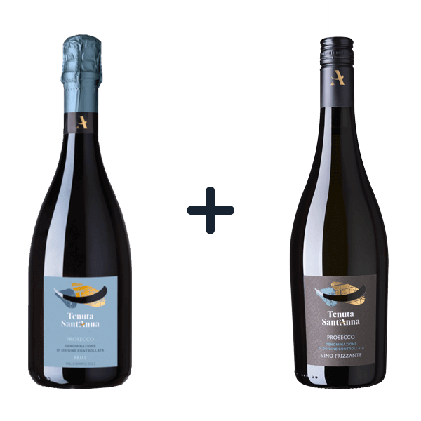 Sparpaket Prosecco: Spumante Millesimato + Prosecco Frizzante, Tenuta Sant’Anna • 5% Rabatt